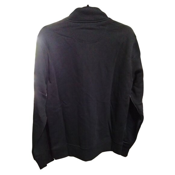 Amazon Essentials Mens Sweatshirt Size Medium Black  Fleece Mock Neck Full-Zip - Picture 7 of 9